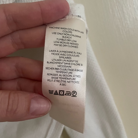 Free People Anakin Thermal Waffle-Knit Top - Extra Small White - Picture 10 of 10